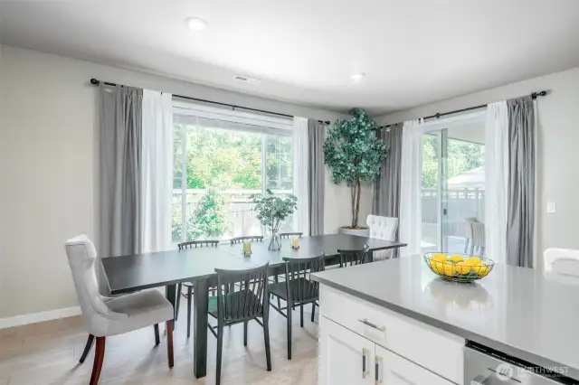 Dining Room right off the kitchen