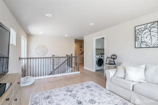 Upstairs you will find a large loft for upstairs entertainment!