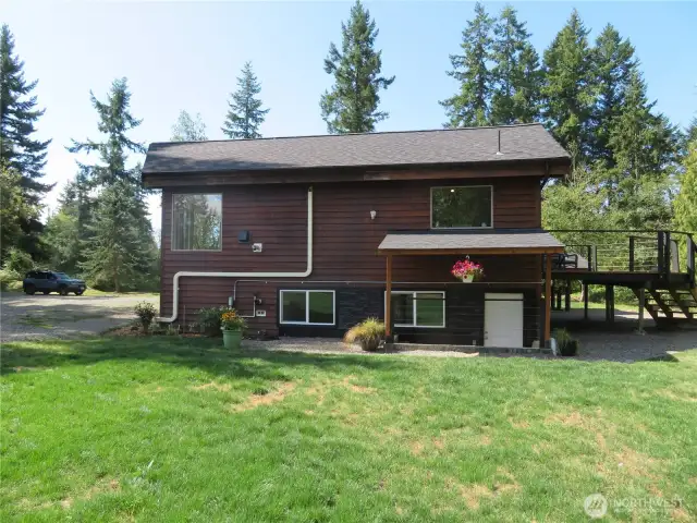 East side of the home.