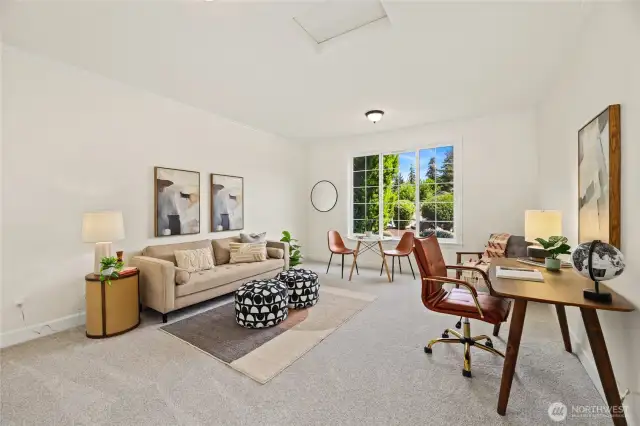 Main Floor bedroom - would also work well for a home office or media room