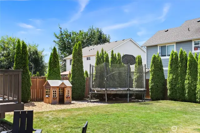 Trampoline can stay if buyer would like it.