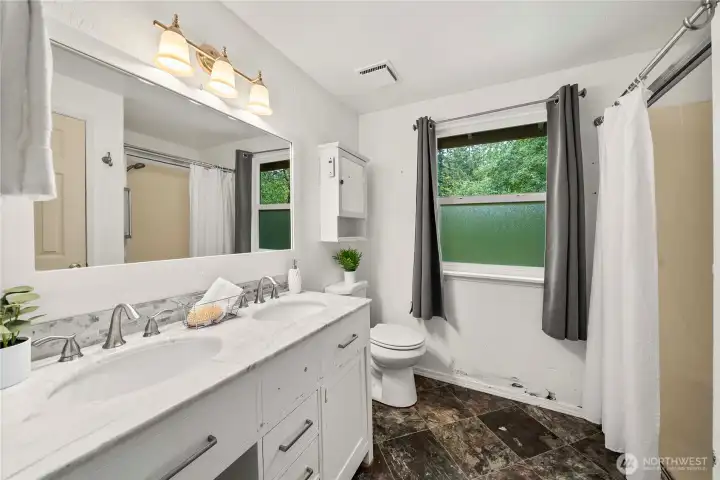 Primary bath was partially updated a few years ago.