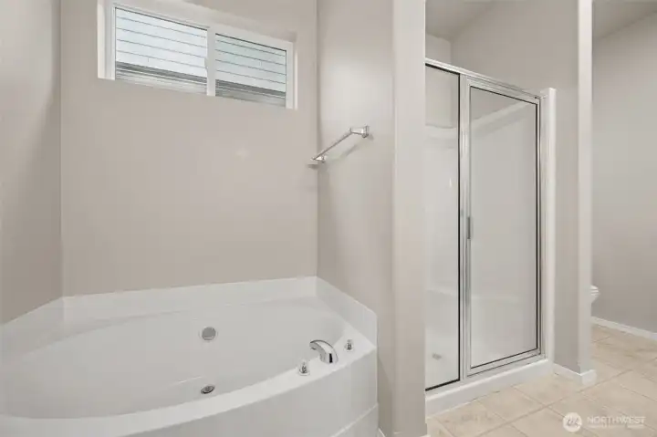 This bathroom layout just makes sense. The soaking tub is perfectly placed under a high privacy window, ideal for ventilation and soft natural light. A glass enclosed shower adds a sleek contrast, while the toilet is thoughtfully separated for convenience. Everything is well spaced, well considered, and designed for daily comfort with a little spa energy built in.