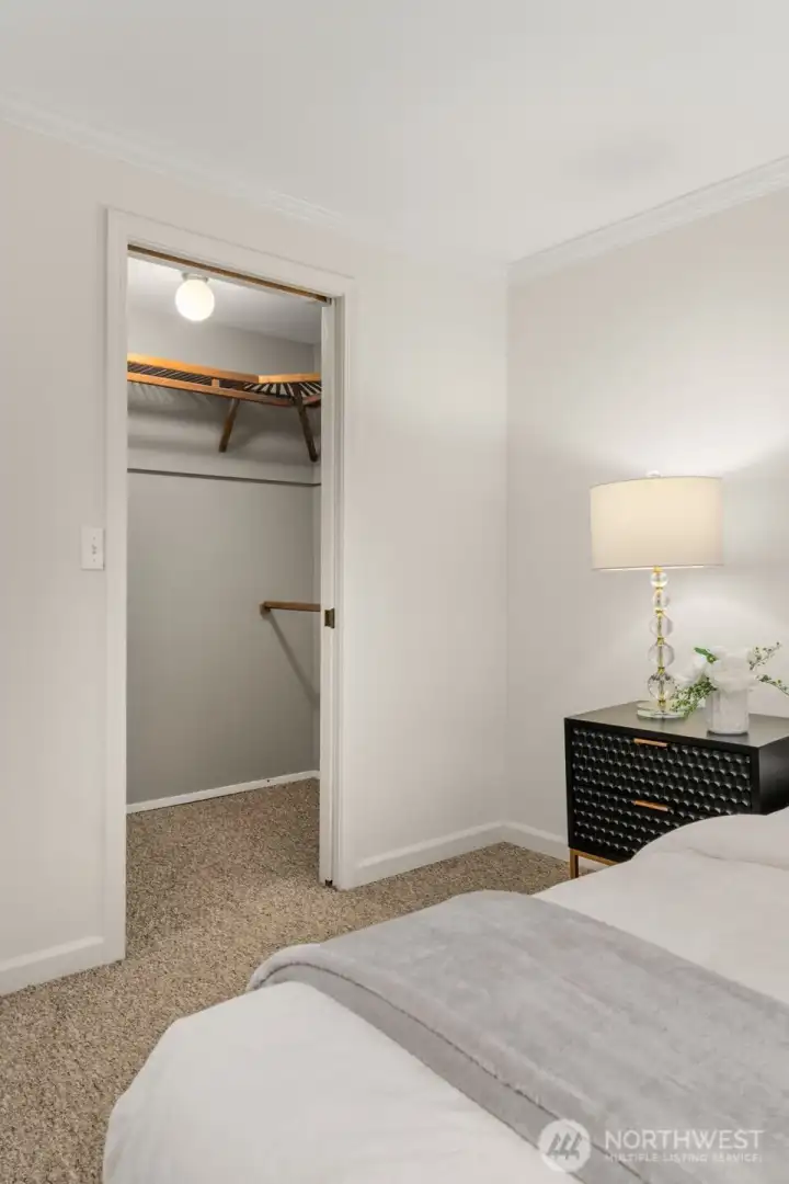 BR#1 with view of walk-in closet