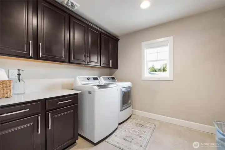 Upstairs laundry room