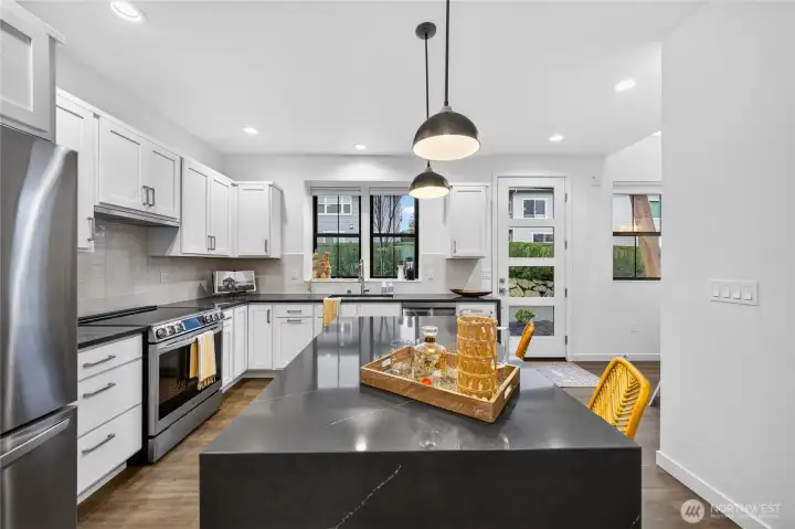 Designed for function this kitchen outperforms its size.