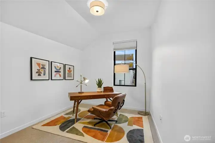 Second upstairs bedroom is currently set up as an office.