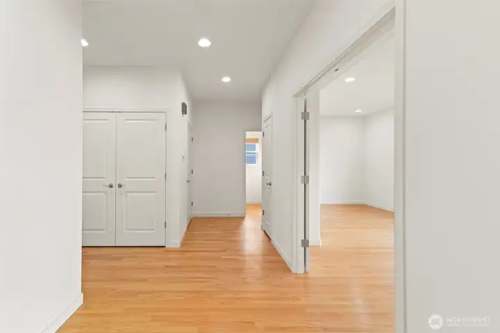 To the right of foyer is your office/flex space.