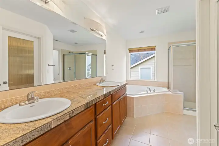 Spa-like ensuite in the primary