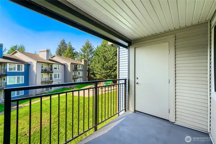 Private balcony perfect for relaxing outdoors.
