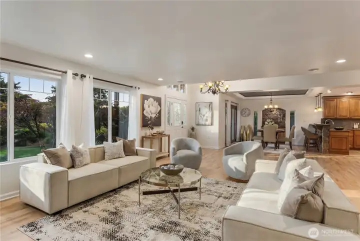 Living Room w plenty of natural light