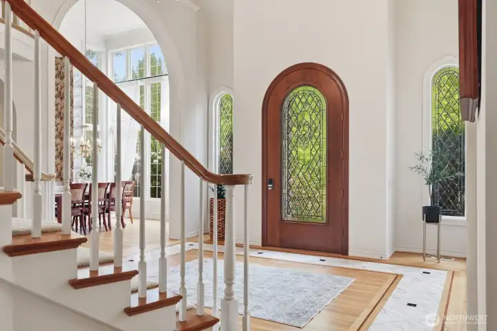 Leaded Glass Door
