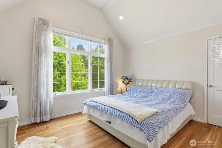 Upstairs bedroom at front of house.