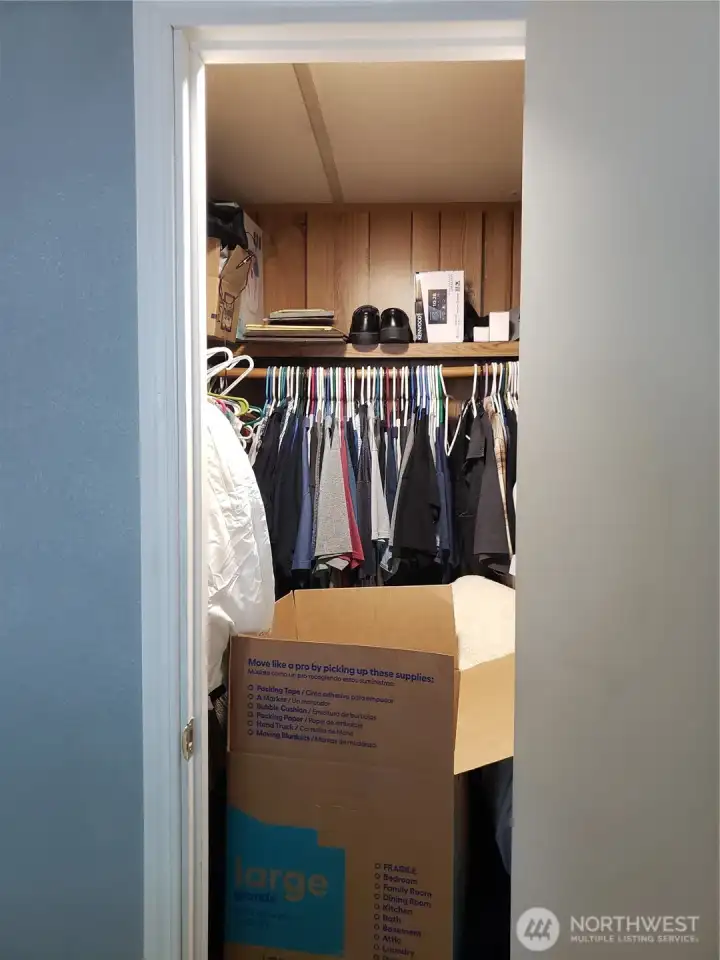 Picture of the Large Primary Master Walk In Closet.