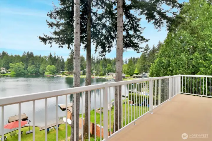 View from deck on lower level
