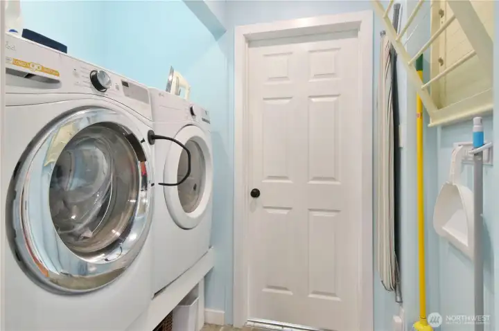 Laundry room on lower level