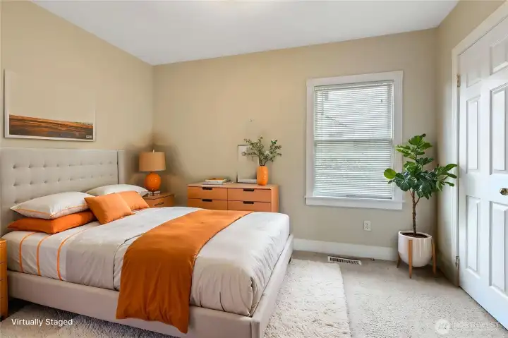 2nd Bedroom virtually staged.