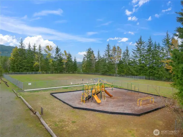Nearby Dog park and playground