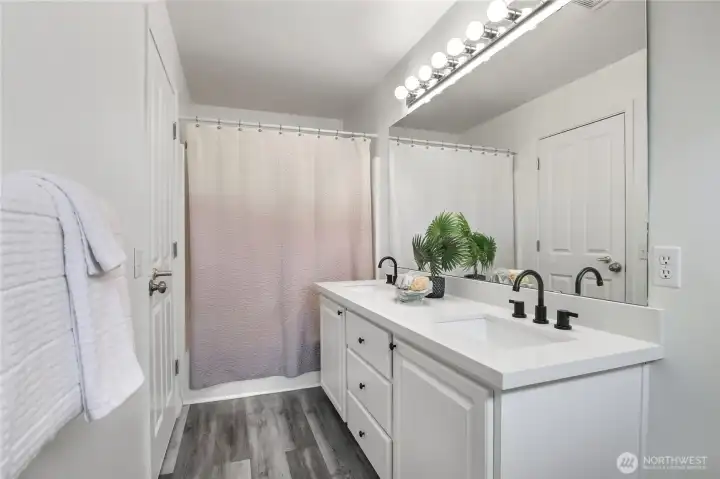 Completely remodeled ensuite master bath