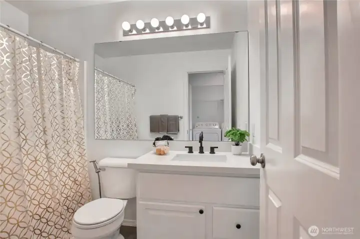Updated secondary bathroom