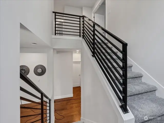 New carpet on stairs and upstairs