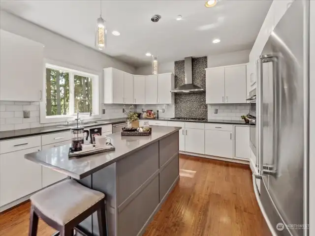 Modern kitchen with center island