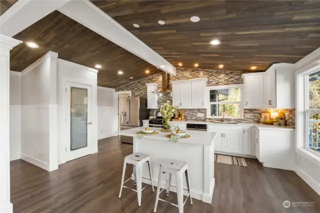 2nd floor Kitchen w/Pantry and oversized island