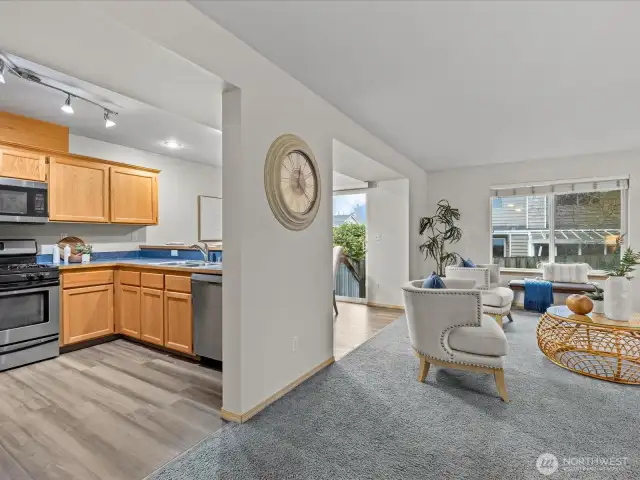 Kitchen and Living Room