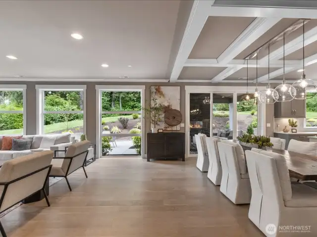 Floor to ceiling windows to enjoy the landscape