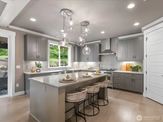 Chefs dream kitchen with tons of storage