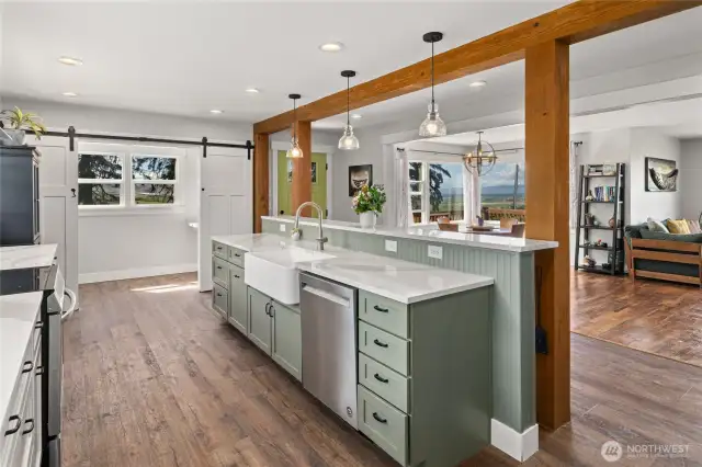 Beautiful custom kitchen.