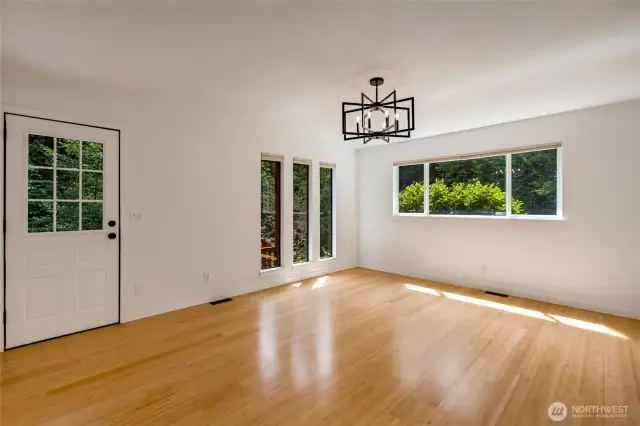 Bright Dining Room w/expansive deck just outside the door