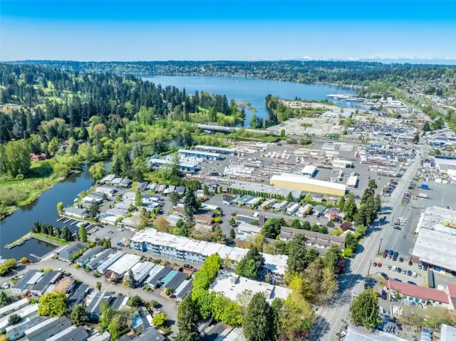 Just a short run down the river to Lake Washington!
