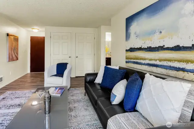 Washer & Dryer and Storage Closets