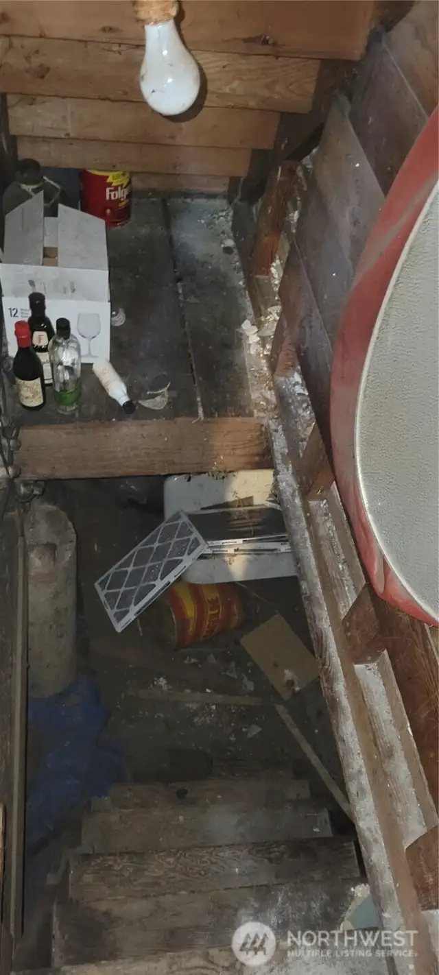 Stairs down to basement.