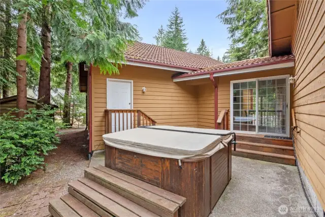 Plenty of space for a hot tub!