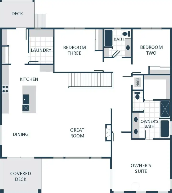 Image is a rendering. Photographs are for illustrative purposes only. Features, finishes, interior/exterior colors, landscaping and floorplan shown may vary from actual homes built.