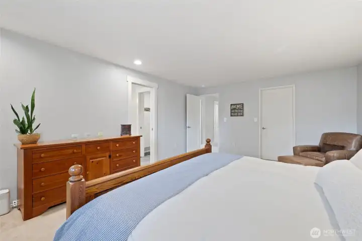 Primary Bedroom with walk in closet and ensuite