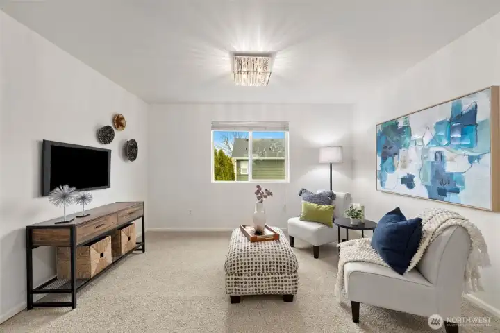 Upstairs loft/bonus room