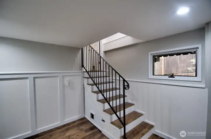 Stairs down to lower level