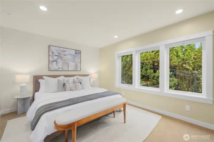 Primary bedroom on the main floor.