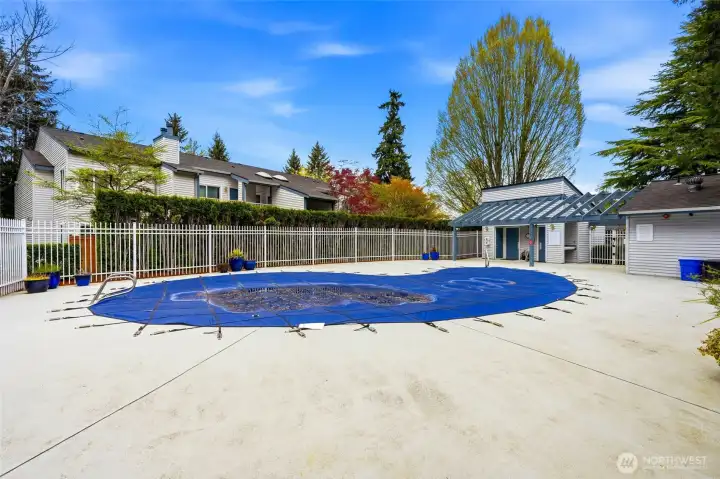 Well-maintained community pool perfect for seasonal enjoyment
