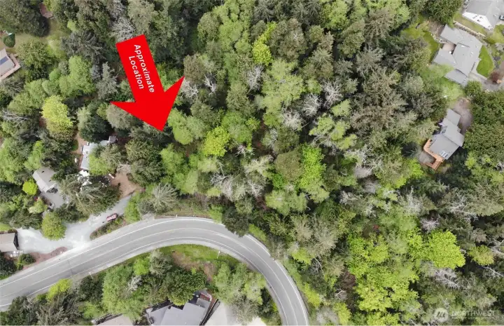 Approximate location here.