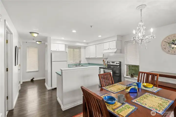 Kitchen and Dining area on main