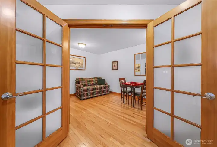 3rd Bedroom with French doors.