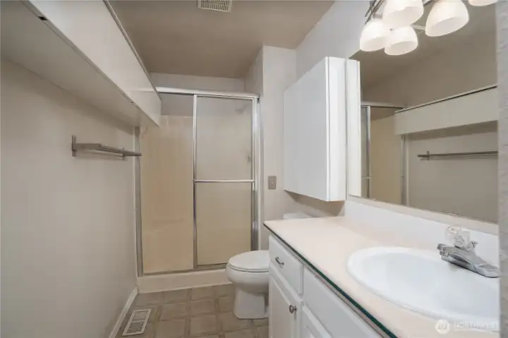 Primary bedroom bath with walk in shower
