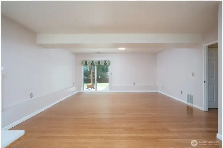 Great Room with view toward back patio