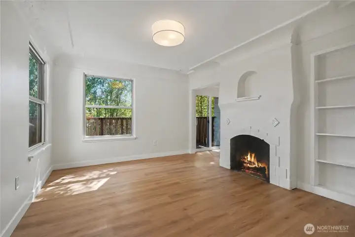 Formal living room without staging.
