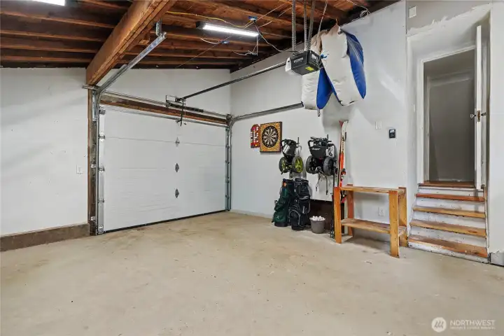 Garage is 320 square feet and leads to the laundry/pantry storage room.