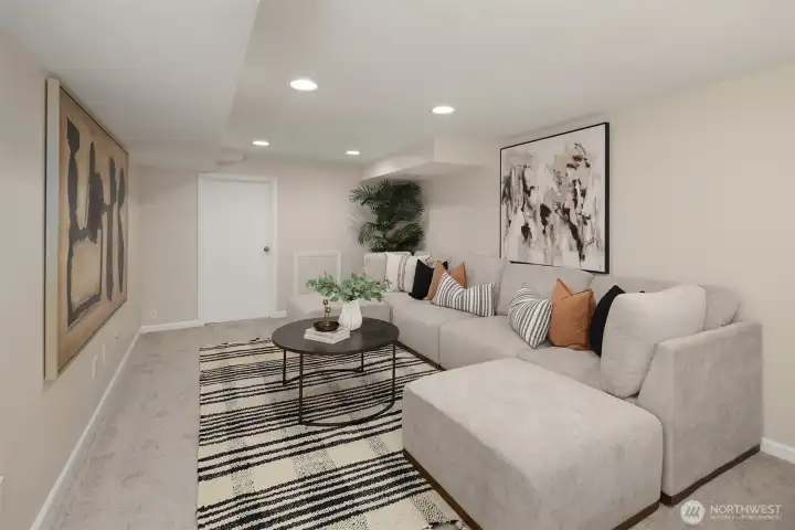Downstairs family room